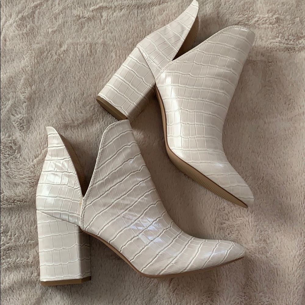 White booties